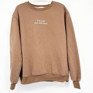 The Happy Camp3r Unisex Brown Suicide Prevention Awareness Sweatshirt Size M
